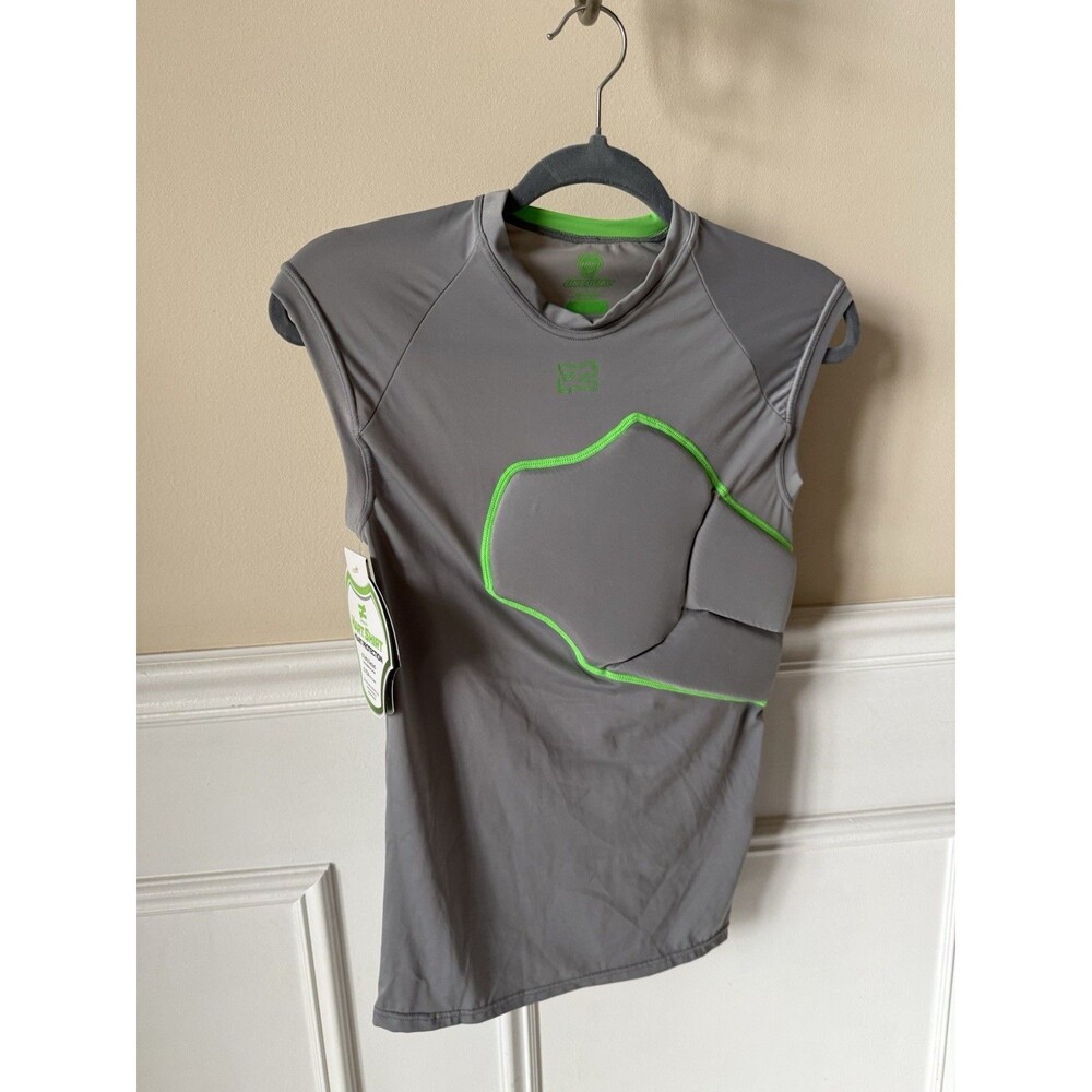 Unequal Hart Compression Shirt Adult Small Gray Padded Baseball Sports Summer